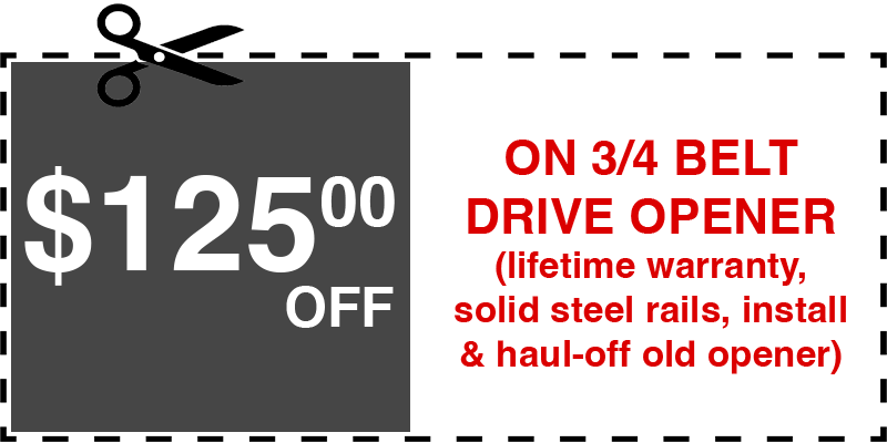 125 off garage door opener
