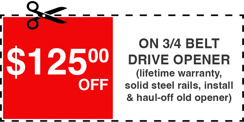 125 off garage door opener Valhalla
