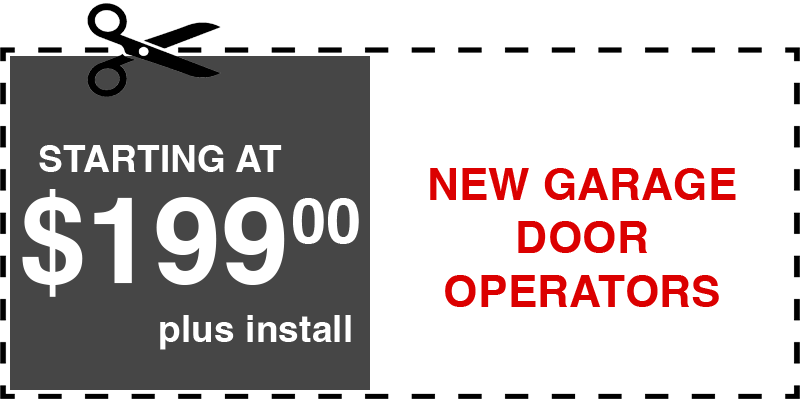 199 new garage door operators